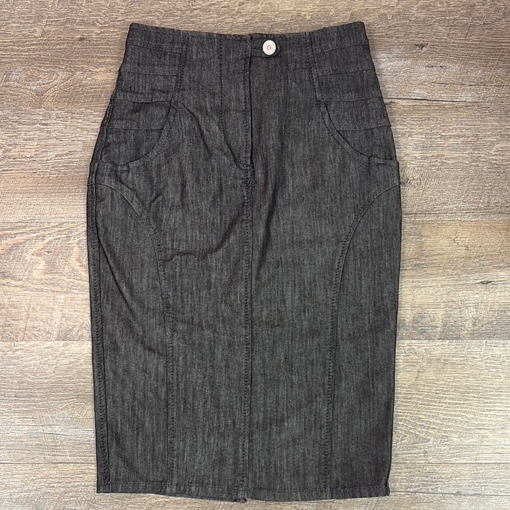 Armani Jeans High Waisted Pencil Skirt Size 0 Made in Italy